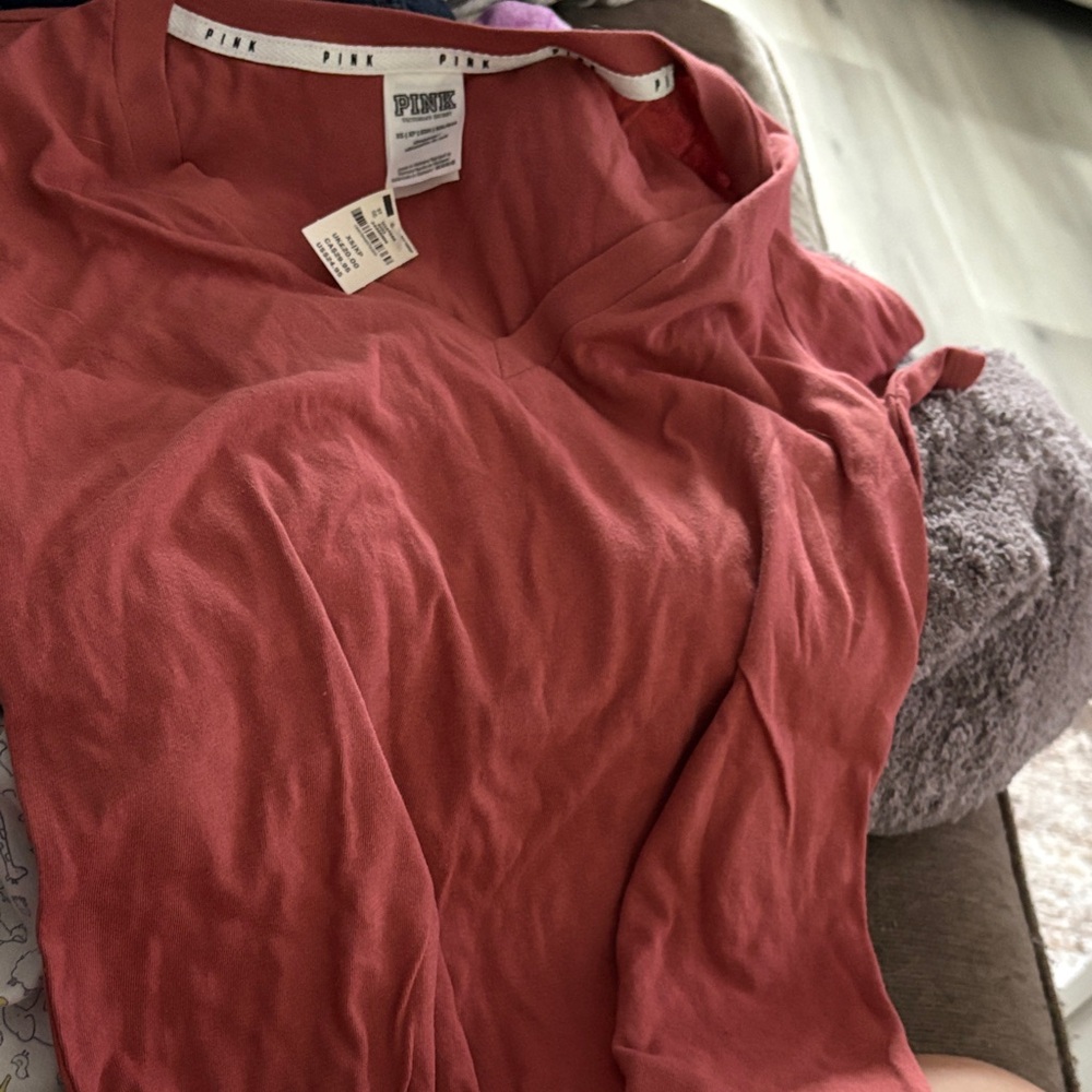 Pink VS V-Neck Top